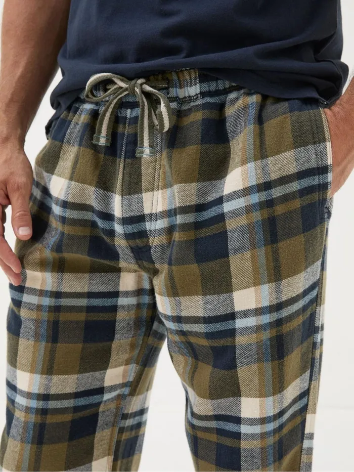 Fat Face Pyjamas and Nightwear Hambrook Green Check Pyjama Bottoms 8211 Men