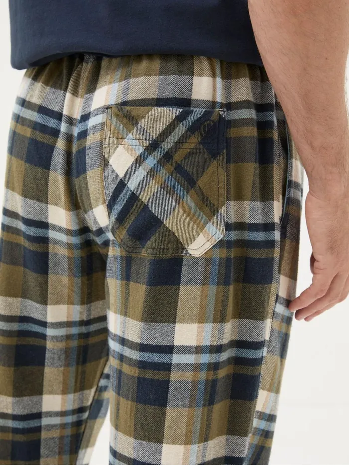 Fat Face Pyjamas and Nightwear Hambrook Green Check Pyjama Bottoms 8211 Men
