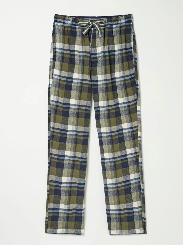 Fat Face Pyjamas and Nightwear Hambrook Green Check Pyjama Bottoms 8211 Men