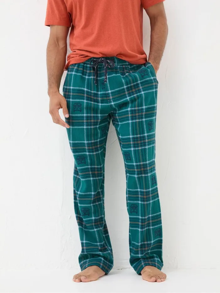 Fat Face Pyjamas and Nightwear Teal Blue Jacquard Pyjamas 8211 Men