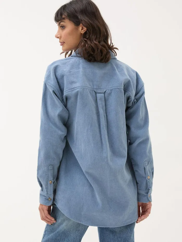 Fat Face Shirts and Blouses Dusky Blue Carolin Cord 100 Cotton Shirt 8211 Women Fat Face Shirts and Blouses Dusky Blue Carolin Cord 100 Cotton Shirt 8211 Women