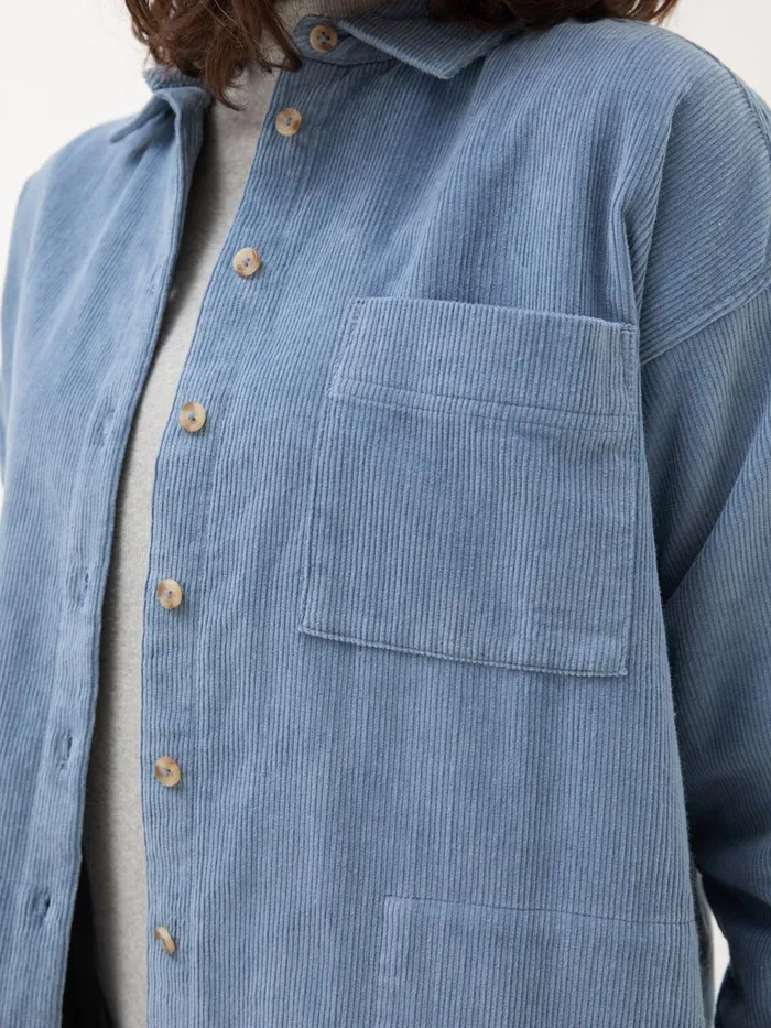 Fat Face Shirts and Blouses Dusky Blue Carolin Cord 100 Cotton Shirt 8211 Women Fat Face Shirts and Blouses Dusky Blue Carolin Cord 100 Cotton Shirt 8211 Women