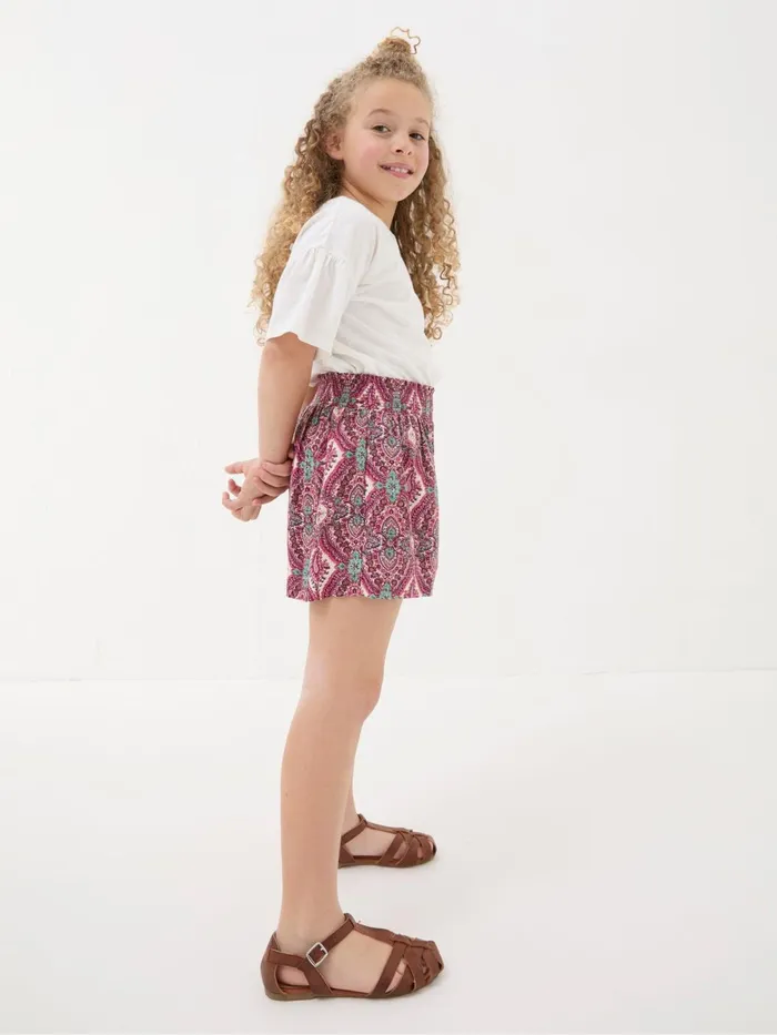 Fat Face Shorts Purple Paisley Print Flippy Shorts 8211 Kids