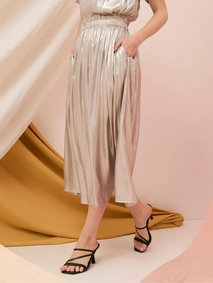 Fat Face Skirts Briar Silver Midi Skirt 8211 Women