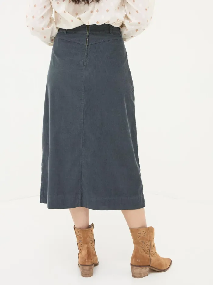 Fat Face Skirts Leigh Grey Cord Midi Skirt 8211 Women