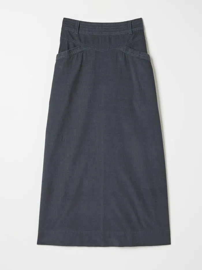 Fat Face Skirts Leigh Grey Cord Midi Skirt 8211 Women