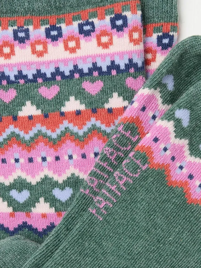 Fat Face Socks and Tights Green Pop Fairisle Pattern Socks 1 Pack 8211 Women Fat Face Socks and Tights Green Pop Fairisle Pattern Socks 1 Pack 8211 Women