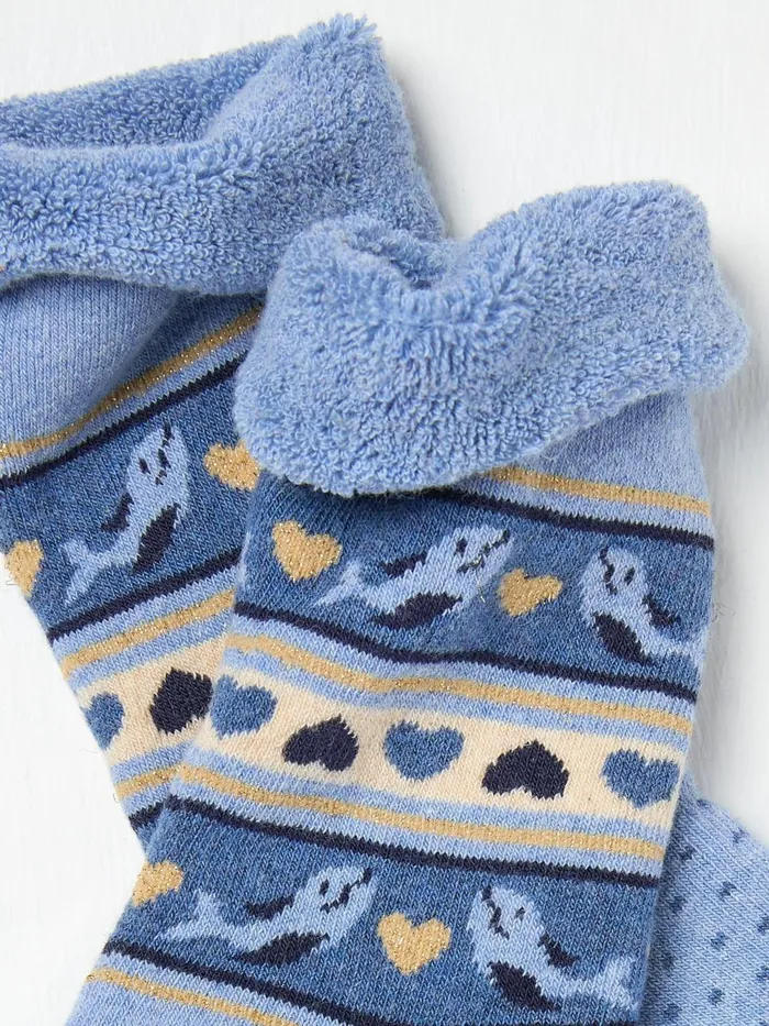 Fat Face Socks Blue Shelter Wilson The Whale Cosy Socks 8211 Kids