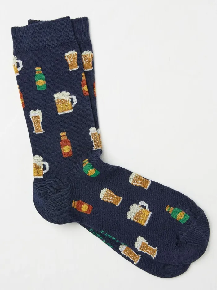 Fat Face Socks Navy Beer Socks 8211 Men