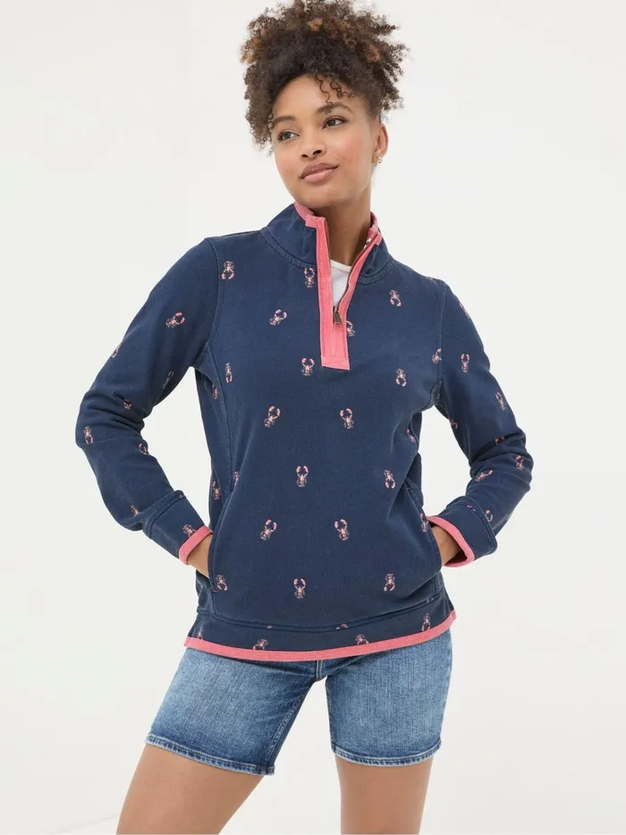 Fat Face Sweatshirts and Hoodies Airlie Blue Lobster Sweat Top 8211 Women