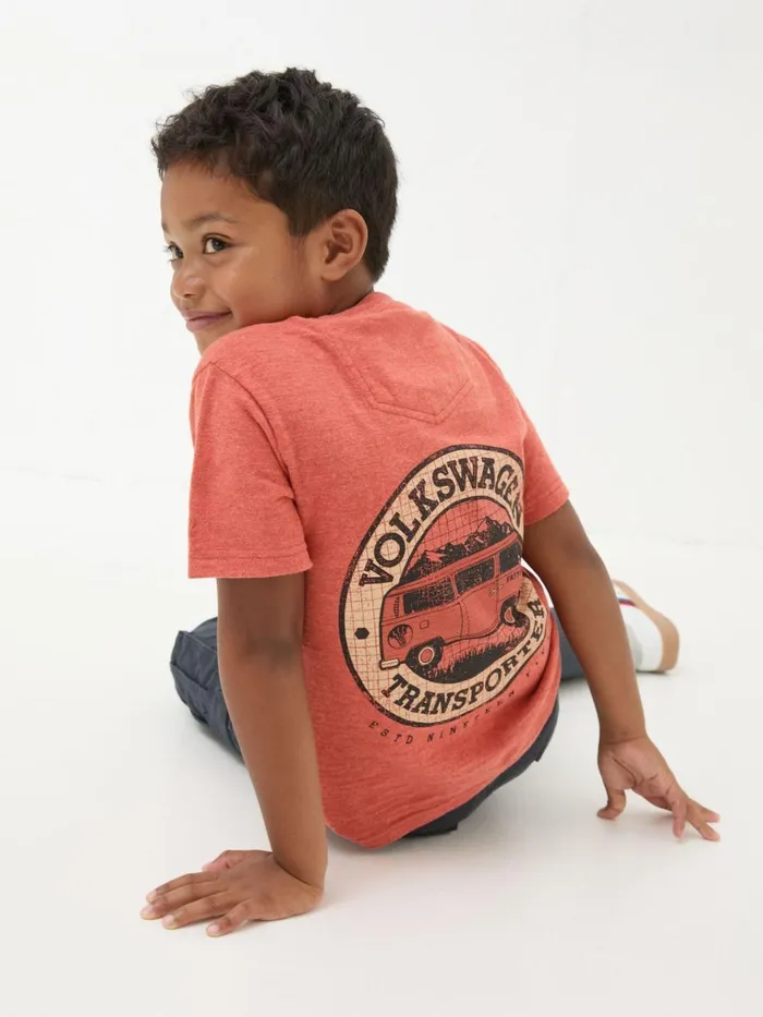 Fat Face TShirts and Polos Vw Orange Graphic TShirt 8211 Kids