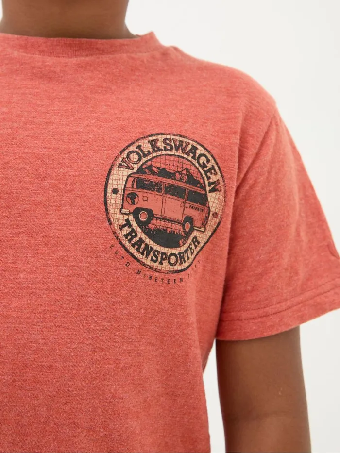 Fat Face TShirts and Polos Vw Orange Graphic TShirt 8211 Kids