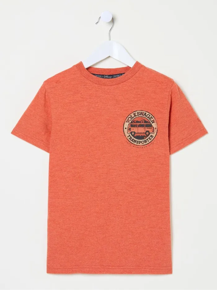 Fat Face TShirts and Polos Vw Orange Graphic TShirt 8211 Kids
