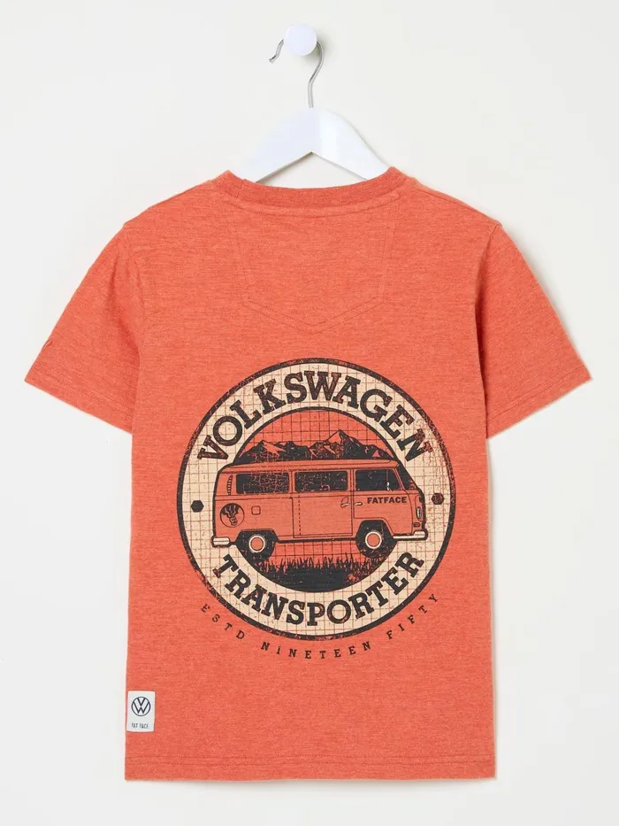 Fat Face TShirts and Polos Vw Orange Graphic TShirt 8211 Kids