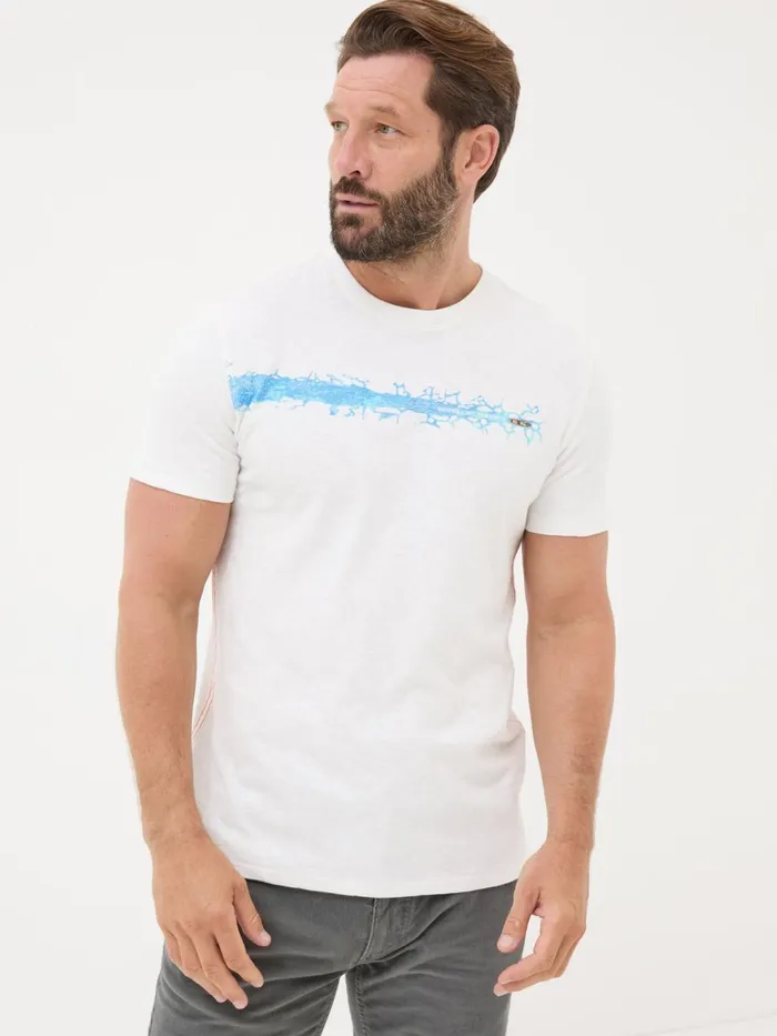 Fat Face TShirts White Ice Breakers 100 Cotton TShirt 8211 Men