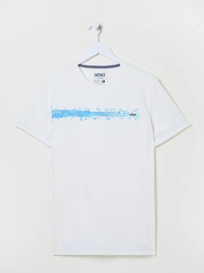 Fat Face TShirts White Ice Breakers 100 Cotton TShirt 8211 Men Fat Face TShirts White Ice Breakers 100 Cotton TShirt 8211 Men
