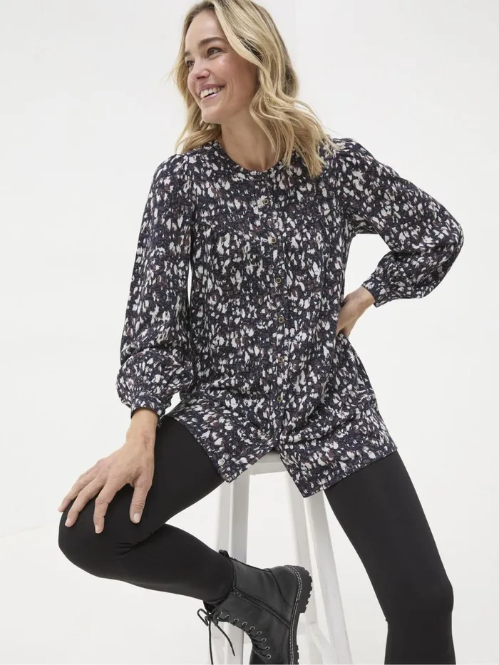 Fat Face Tops and TShirts Jodie Dark Brown Tunic 8211 Women