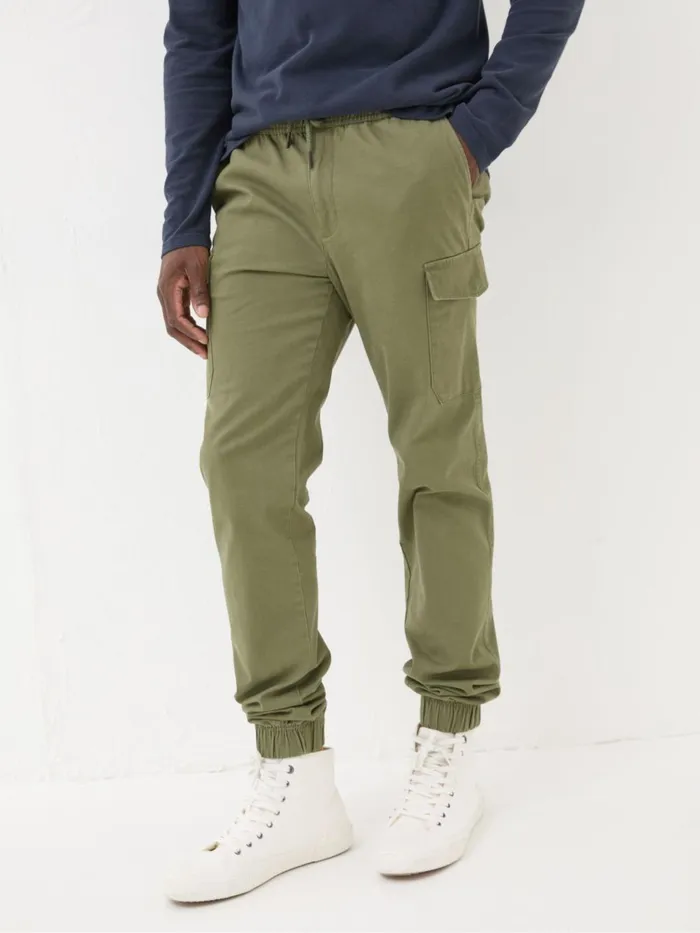 Fat Face Trousers and Chinos Kent Green Cuffed Cargo Trousers 8211 Men