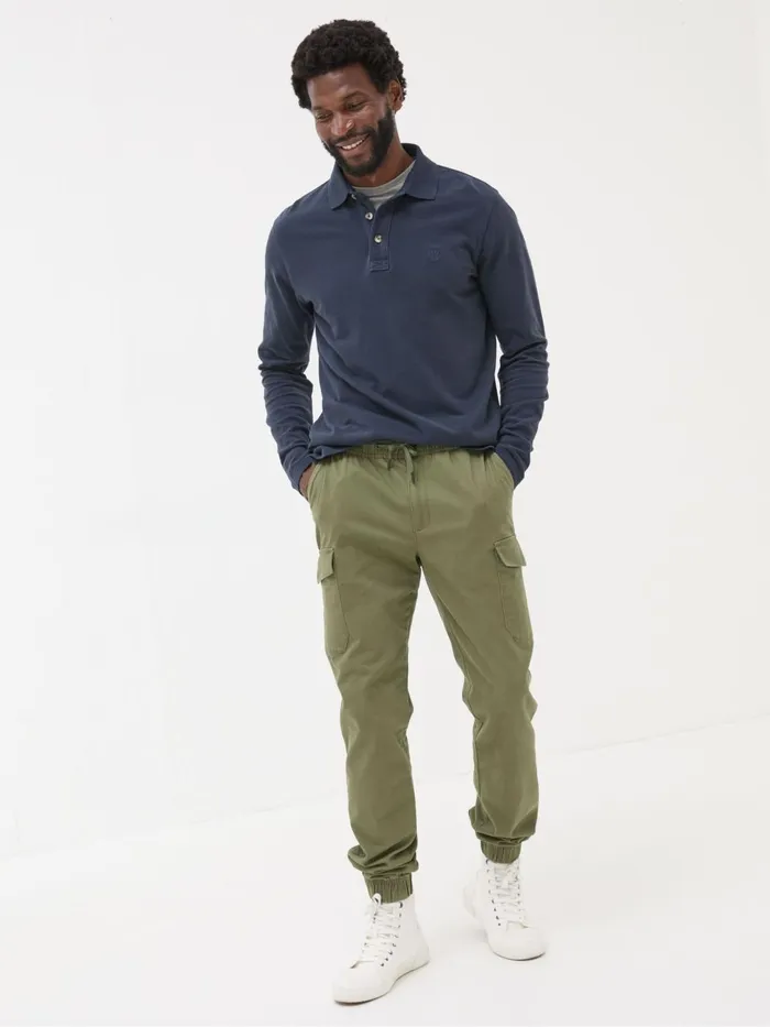 Fat Face Trousers and Chinos Kent Green Cuffed Cargo Trousers 8211 Men