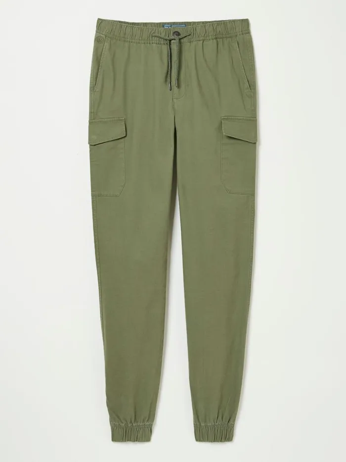 Fat Face Trousers and Chinos Kent Green Cuffed Cargo Trousers 8211 Men