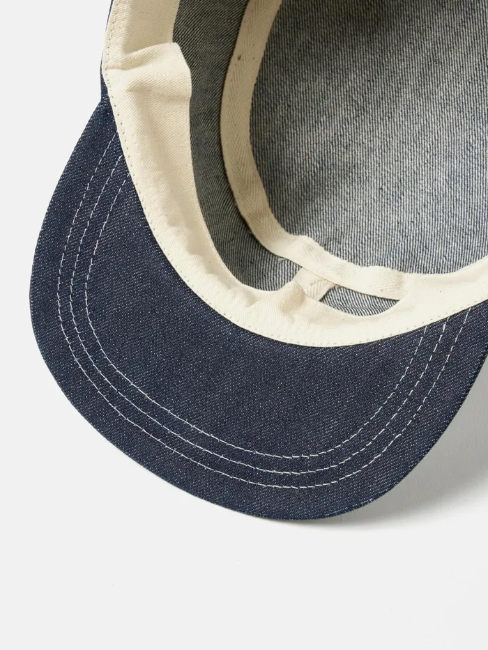 Field Cap In Indigo 13oz Selvedge Denim Men Universal Works Hats