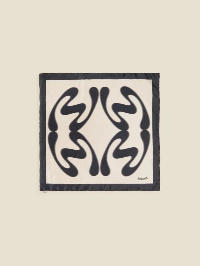Fine Scarves WomenMen Holzweiler Fine Scarf Logo Black Mix