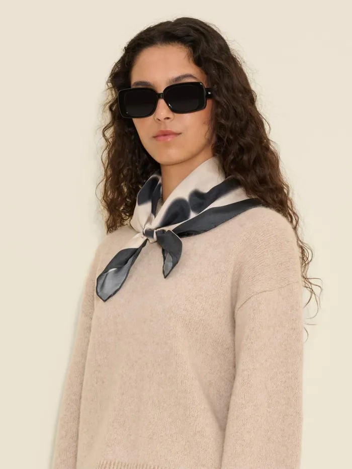 Fine Scarves WomenMen Holzweiler Fine Scarf Logo Black Mix