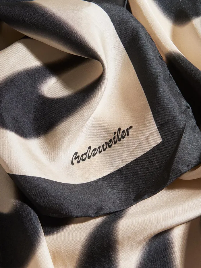 Fine Scarves WomenMen Holzweiler Fine Scarf Logo Black Mix