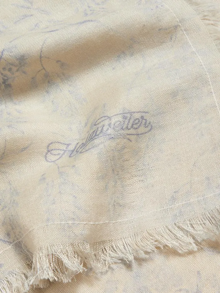 Fine Scarves WomenMen Holzweiler Silk Wool Sarong Fine Scarf Lilac Mix