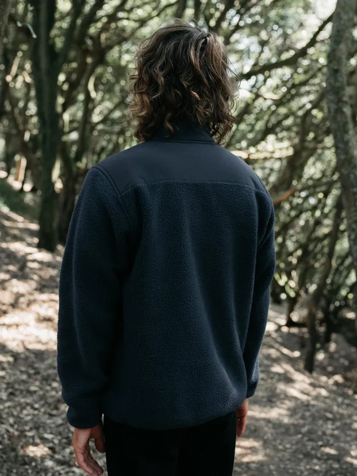 Finisterre Fleece Men Bolster 14 Zip Fleece Navyharvest Gold