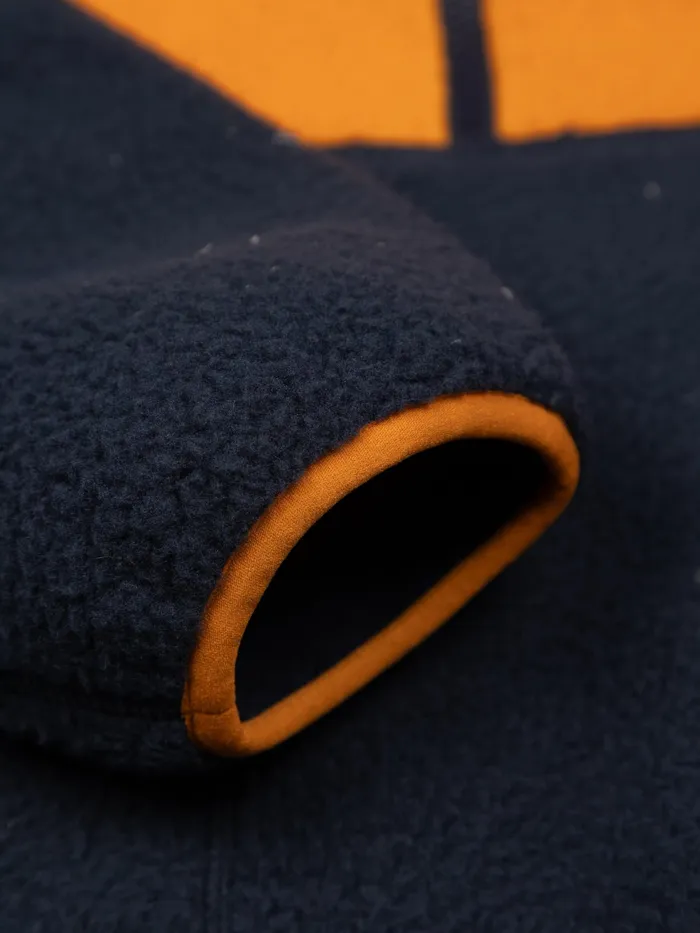 Finisterre Fleece Men Bolster 14 Zip Fleece Navyharvest Gold