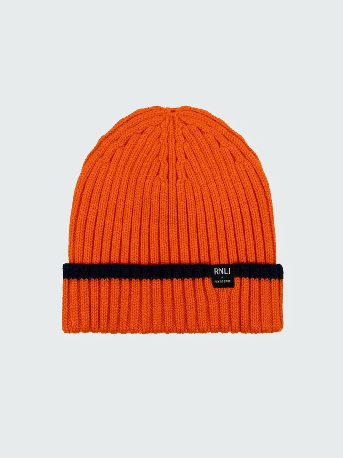Finisterre Hats and Beanies MenWomen RNLI Tipped Fisherman Beanie Flamenavy