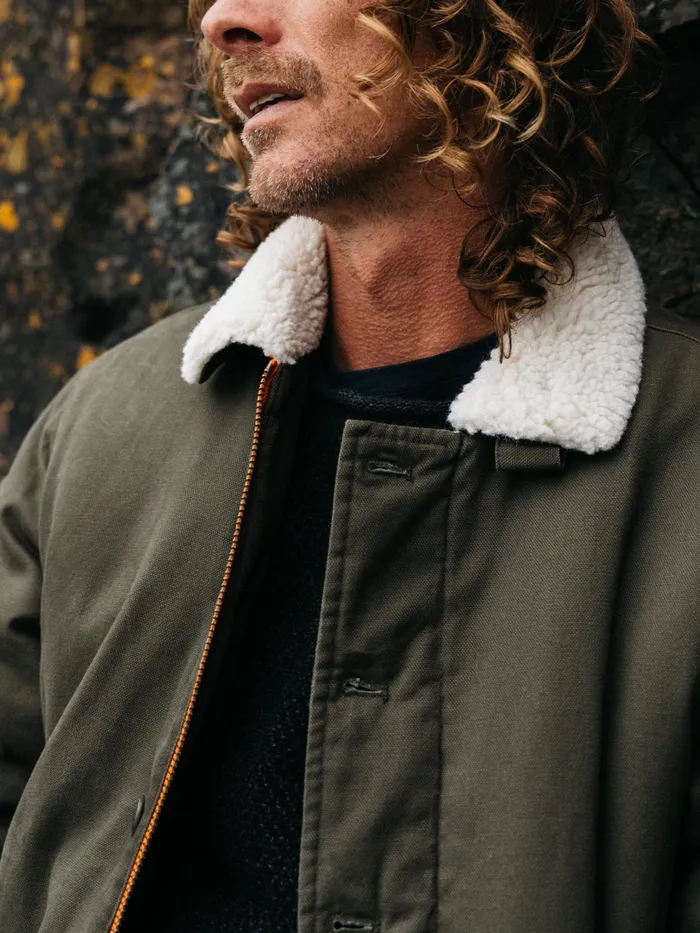 Finisterre Jackets and Coats Men Berings Deck Jacket Olive