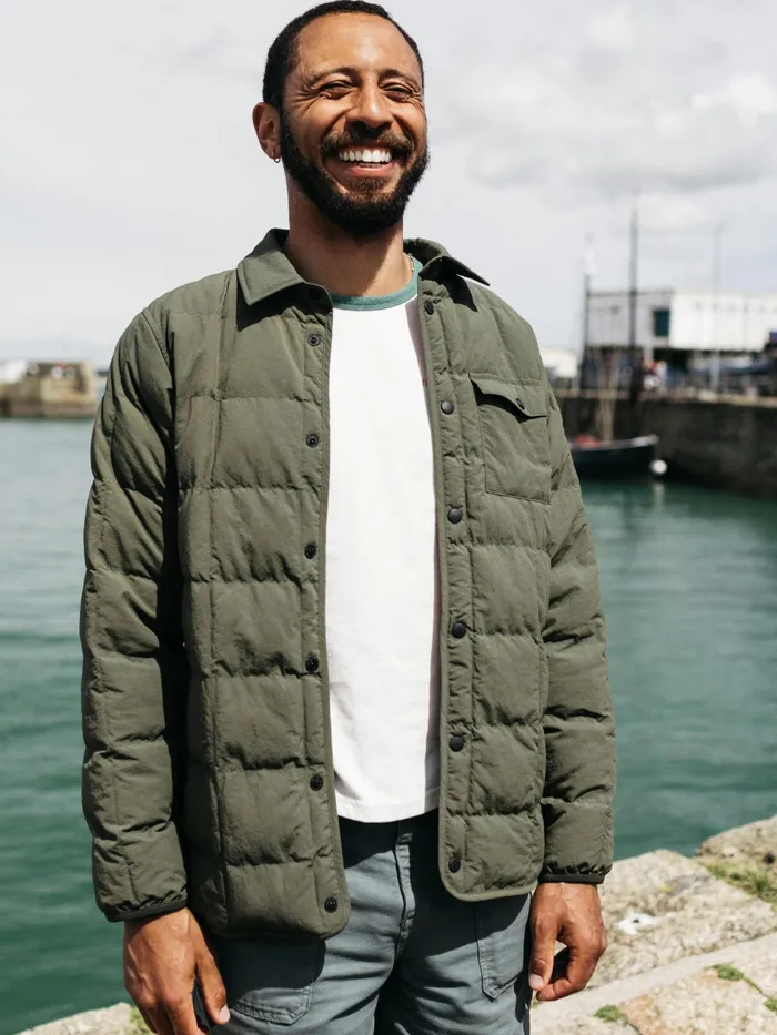 Finisterre Jackets and Coats Men Lapwing Shirt Olive