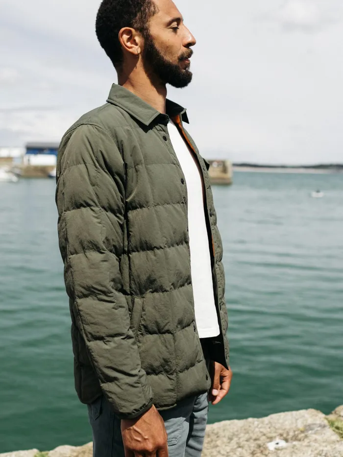 Finisterre Jackets and Coats Men Lapwing Shirt Olive