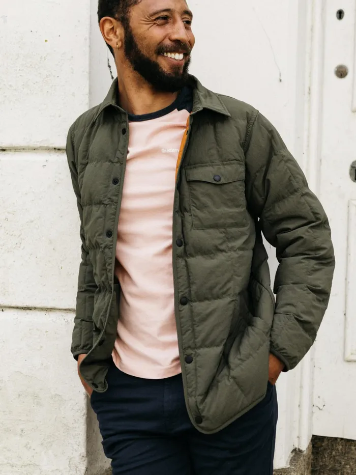 Finisterre Jackets and Coats Men Lapwing Shirt Olive
