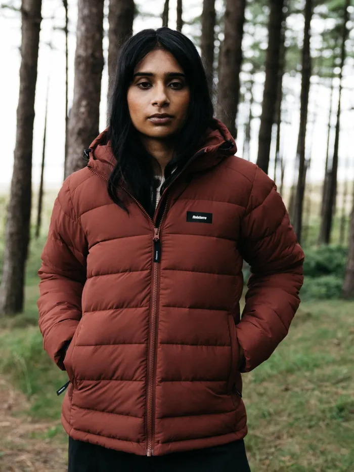 Finisterre Jackets and Coats Women Nebulas Insulated Jacket Dark Rosewood