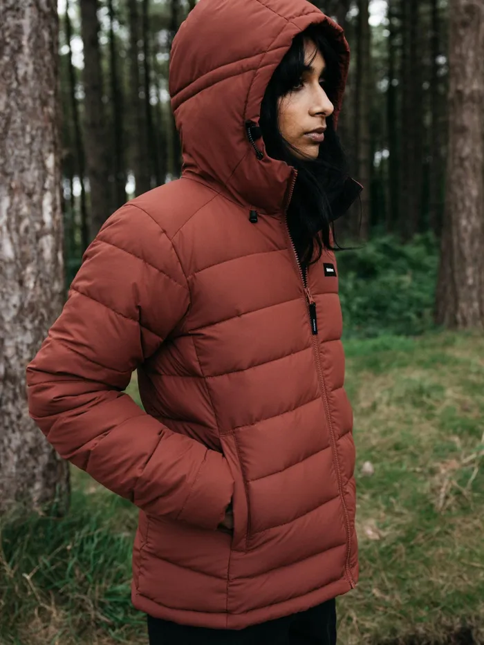Finisterre Jackets and Coats Women Nebulas Insulated Jacket Dark Rosewood