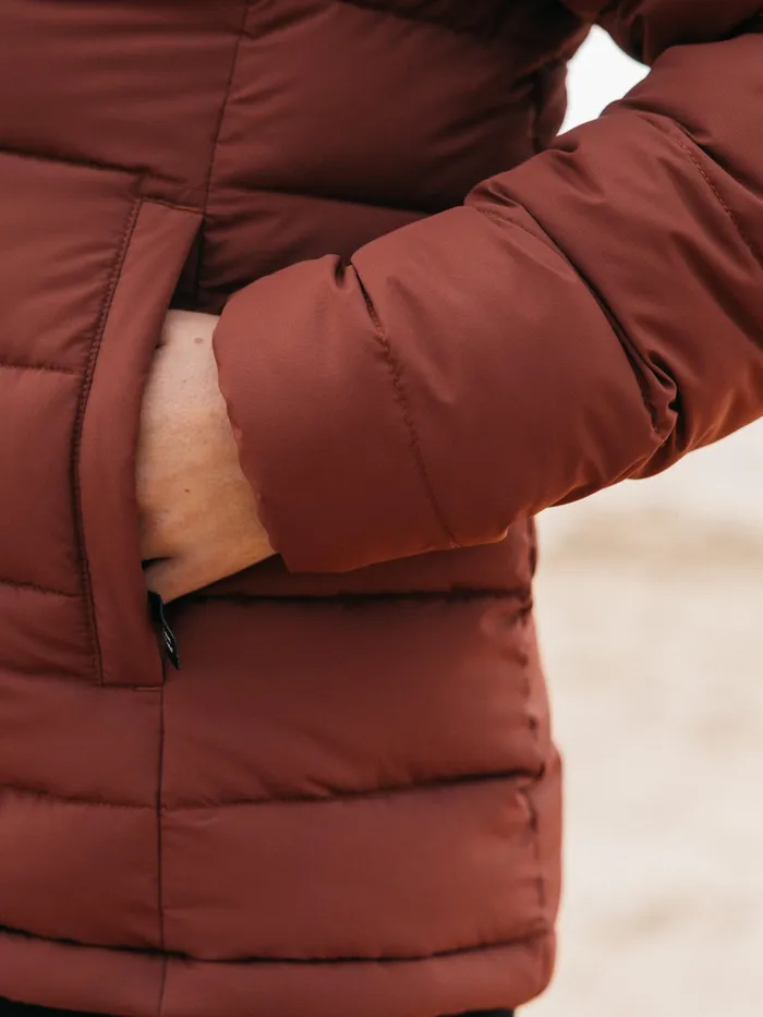 Finisterre Jackets and Coats Women Nebulas Insulated Jacket Dark Rosewood