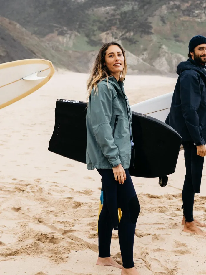 Finisterre Jackets and Coats Women Stormbird Waterproof Jacket Deep Sea