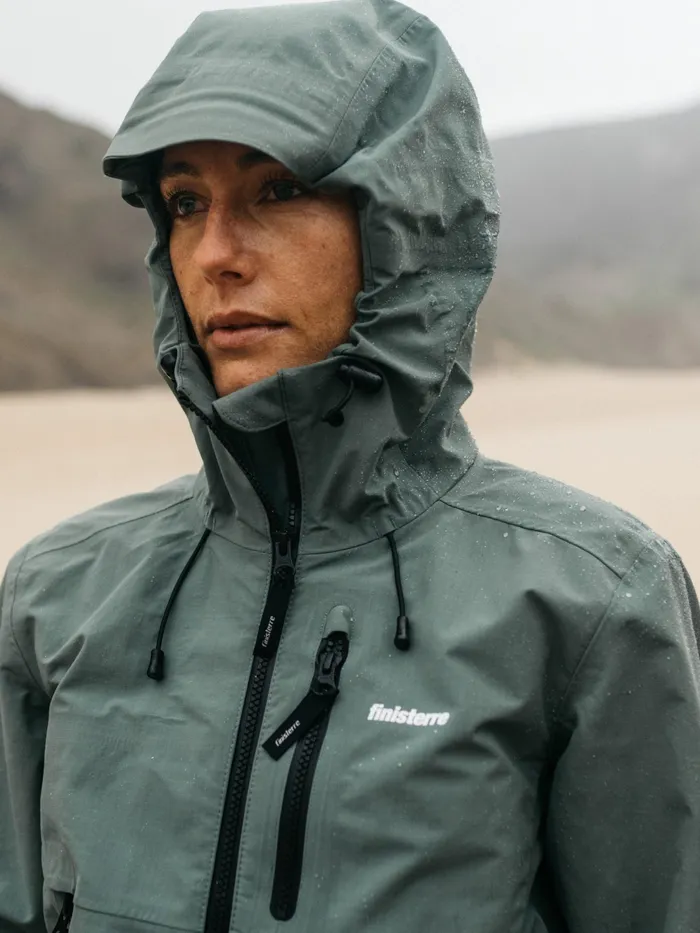 Finisterre Jackets and Coats Women Stormbird Waterproof Jacket Deep Sea