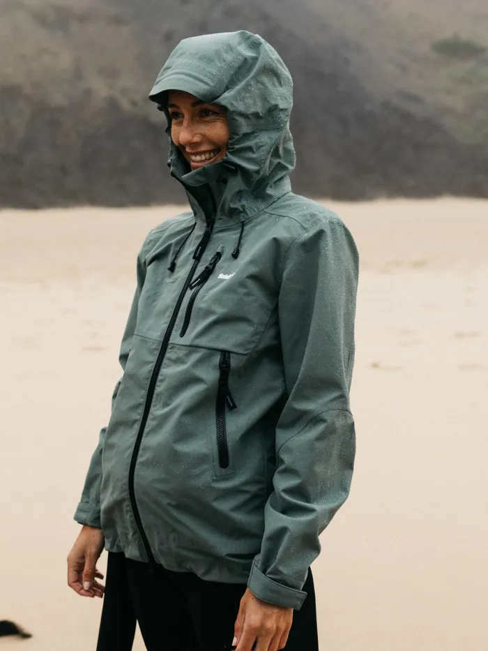 Finisterre Jackets and Coats Women Stormbird Waterproof Jacket Deep Sea