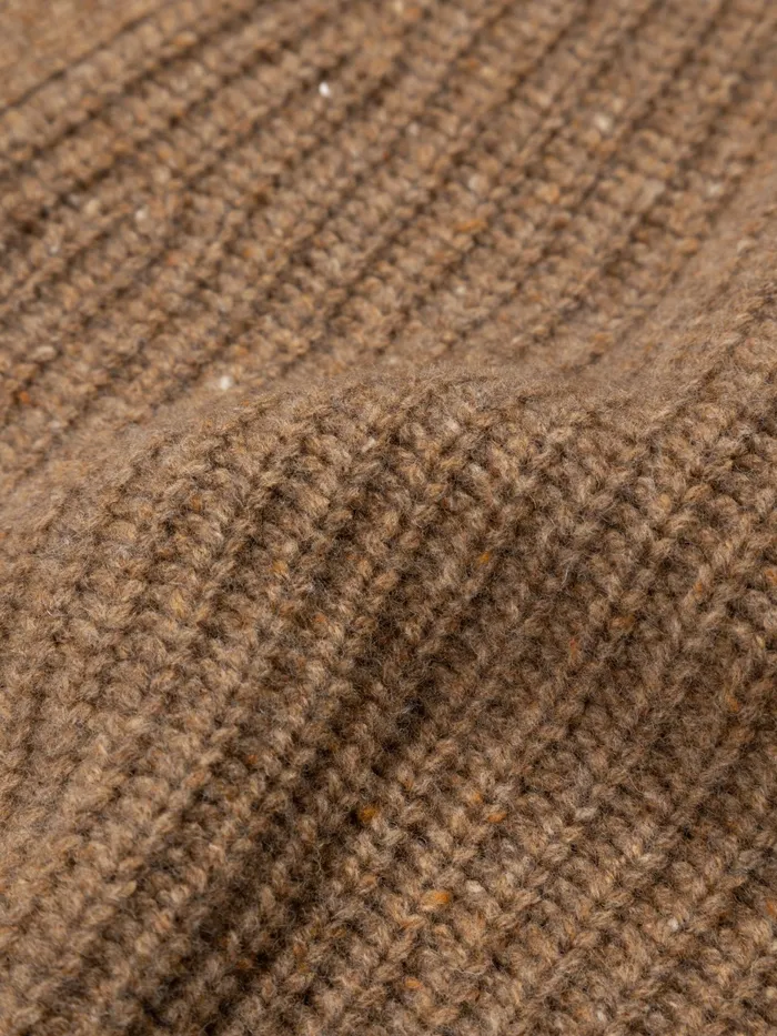Finisterre Knitwear Women Mora Knit Cardigan Earth Brown