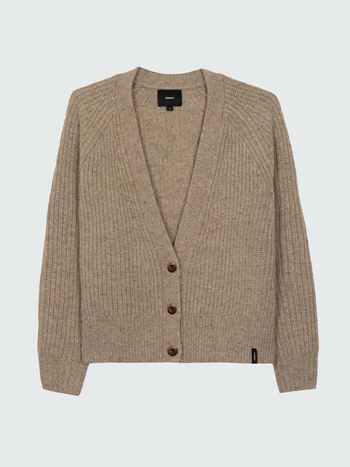Finisterre Knitwear Women Mora Knit Cardigan Oatmeal