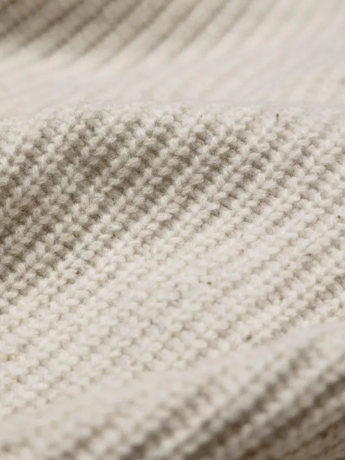 Finisterre Knitwear Women Mora Roll Neck Knit Sweater Ecru