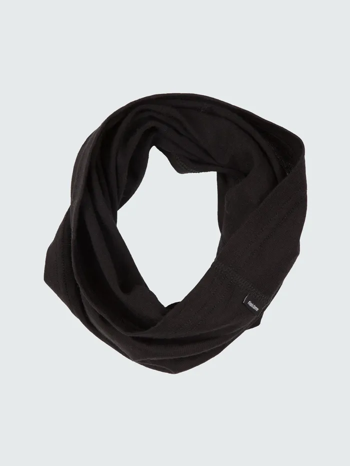 Finisterre Outdoor Accessories MenWomen Eddy 20 Merino Neck Warmer Black