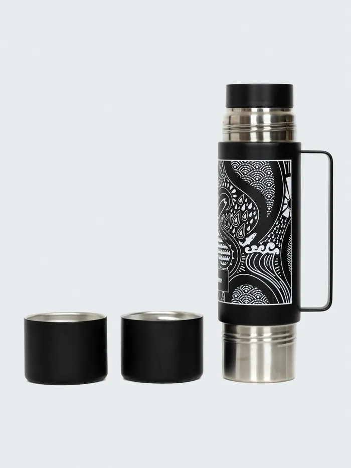 Finisterre Outdoor Accessories MenWomen MiiR Tomo Flask 33oz Black Paisley
