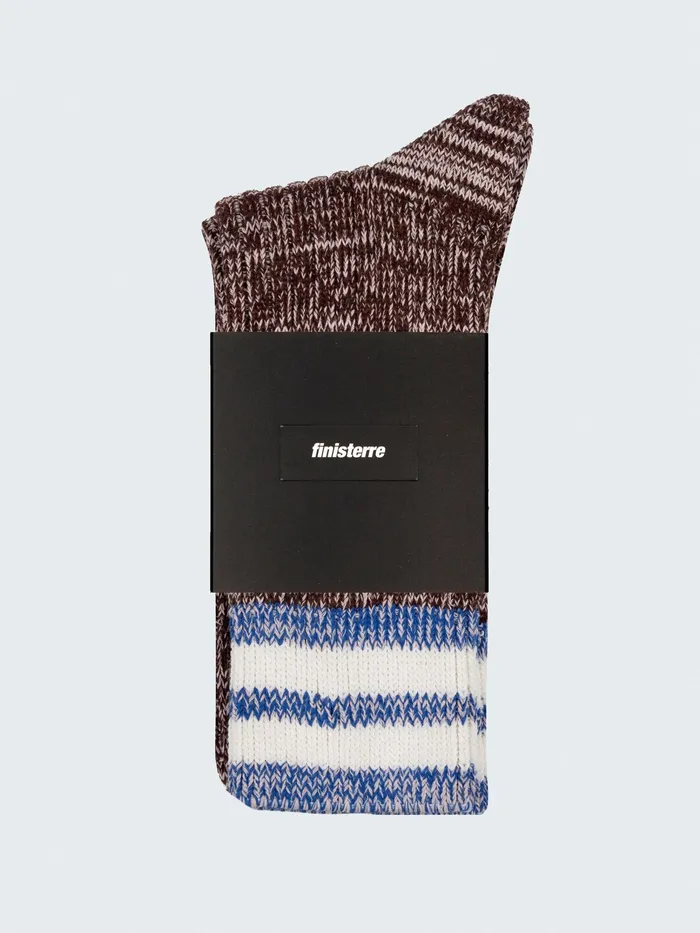 Finisterre Socks MenWomen Fenten Sock Black Cherry Multi