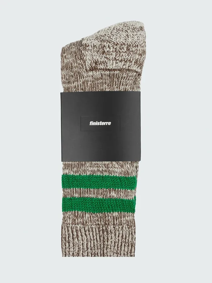 Finisterre Socks MenWomen Kelson Stripe Sock Seal Browngreen