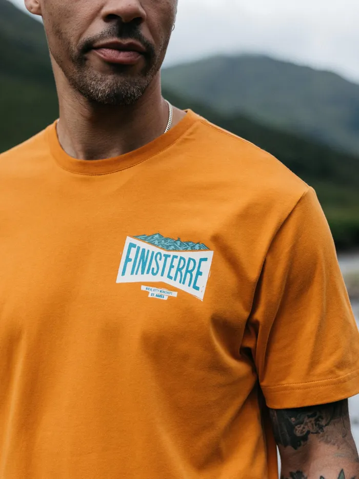 Finisterre TShirts Men Emblem TShirt Harvest Gold